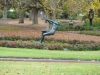 Hammer throw statue in Queen Victoria Gardens