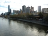 Melbourne, as seen from St. Kilda Road bridge (over the Yarra)