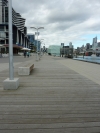 The Docklands boardwalk - or promenade, what ever the hell you want to call it.